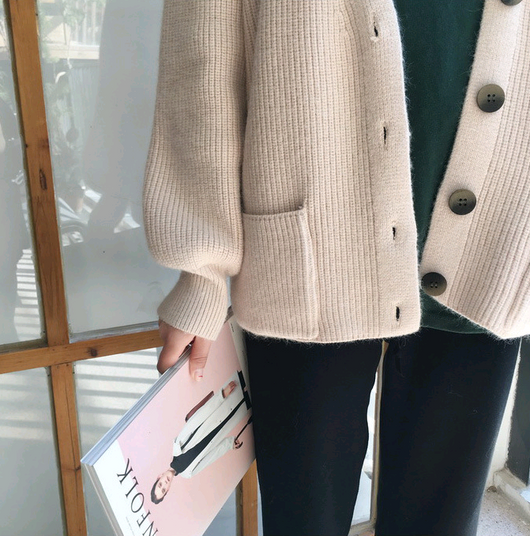 Cardigan de Punto Suelto Estilo Lazy para Otoño e Invierno - Image 9