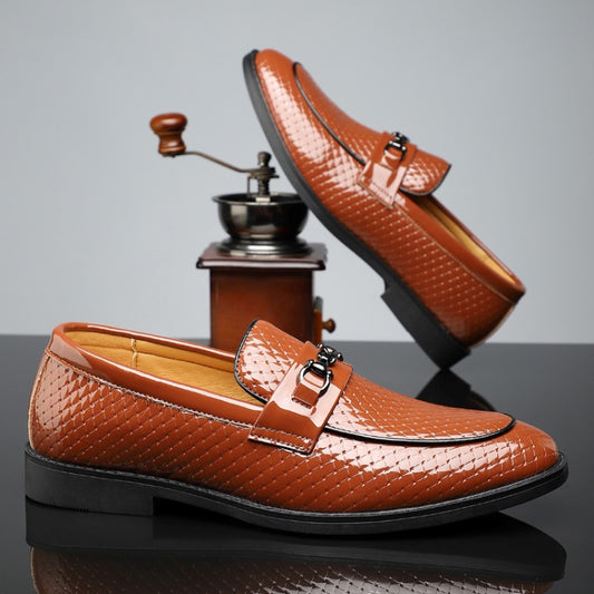 Zapatos de Cuero Ejecutivos Estilo Británico Minimalista para Hombre - Image 2