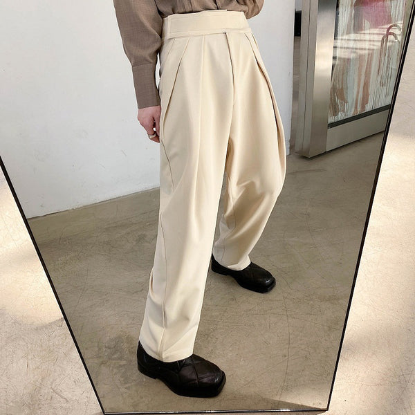 Pantalón Harem de Cintura Alta Corte Recto para Hombre