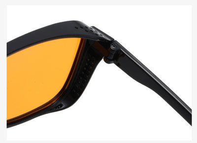 Men's double beam business sunglasses with powder pink frame and gradual tea-colored gradient lenses. - Image 21
