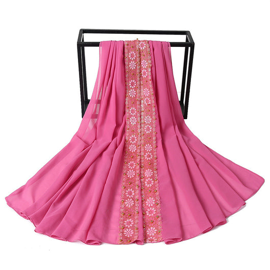 Pañuelo de Encaje con Perlas para Mujer - Elegancia y Estilo - Image 52