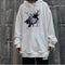 Sudadera con capucha de algodón suave y relajada