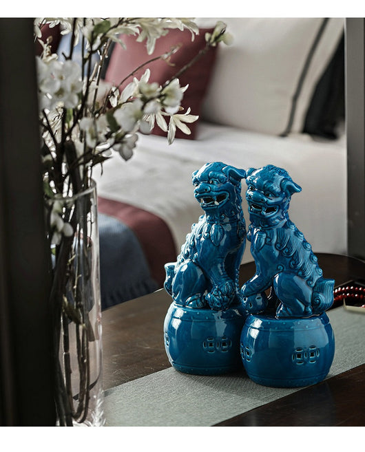 Ornamentos de León en Cerámica Refractaria para Feng Shui - Image 11