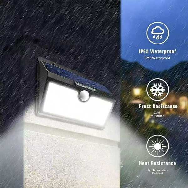 Lámpara Solar de Pared con Sensor de Movimiento 78 LED Impermeable