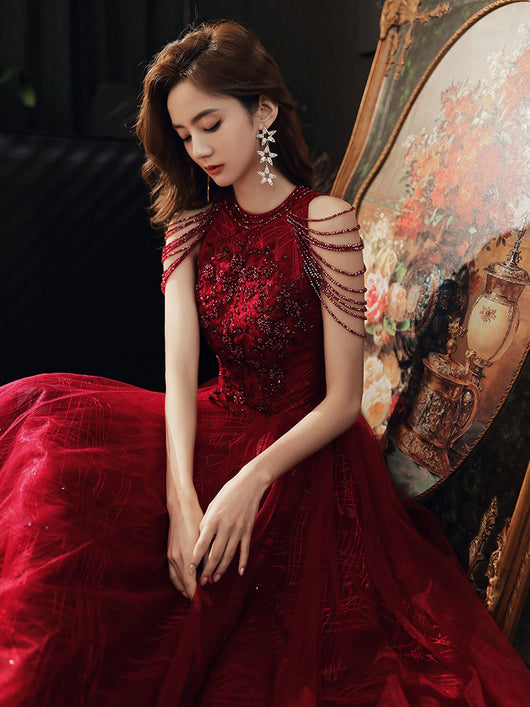 Vestido de Noche Elegante con Flecos para Fiesta y Compromiso - Image 13