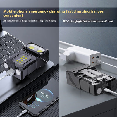 Linterna Llavero Recargable USB-C Doble Luz de Alta Potencia - Image 10