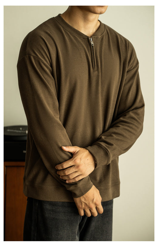 Camiseta Casual Hombre Manga Larga con Cierre - Image 21