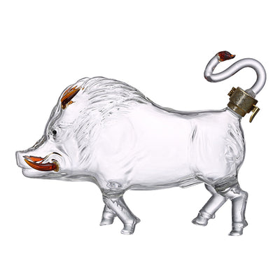 Botella de Vino Forma Cerdo del Zodiaco - Image 4