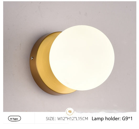 Lámpara Minimalista de Cristal para Mesita de Noche - Image 34