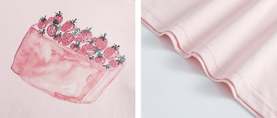 Camiseta Suelta de Algodón Estampada con Diseño Moderno para Mujer - Image 12