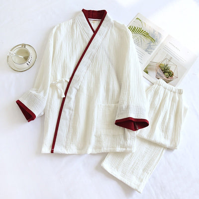Pijama Kimono Hanfu de Algodón Puro para Hombre - Image 19