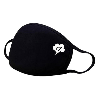 Black face mask with a white rhinestone 'Queen' text and crown design, featuring ear loops. - Image 8