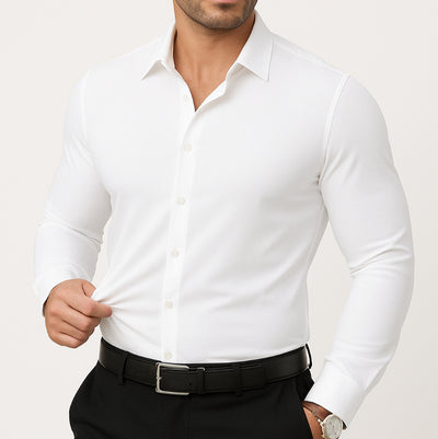 Camisa Elástica de Manga Larga para Hombre - Image 23
