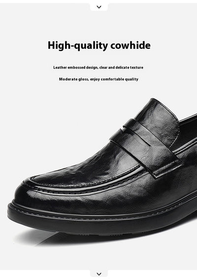 Zapatos de Cuero Slip-On Elevados para Negocios Casuales - Image 16