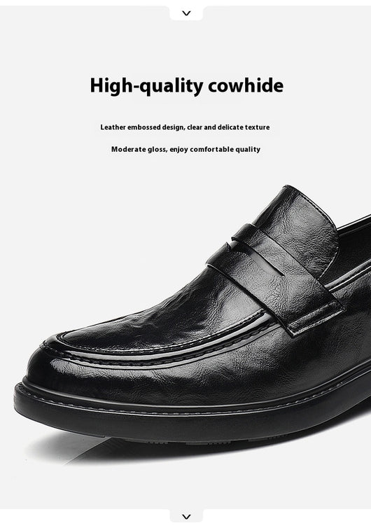 Zapatos de Cuero Slip-On Elevados para Negocios Casuales - Image 16