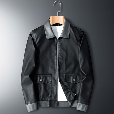 Chaqueta Otoñal Holgada para Hombre Talla Grande Estilo Papá - Image 9