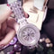 Reloj para Mujer con Acero Inoxidable y Detalles de Diamantes