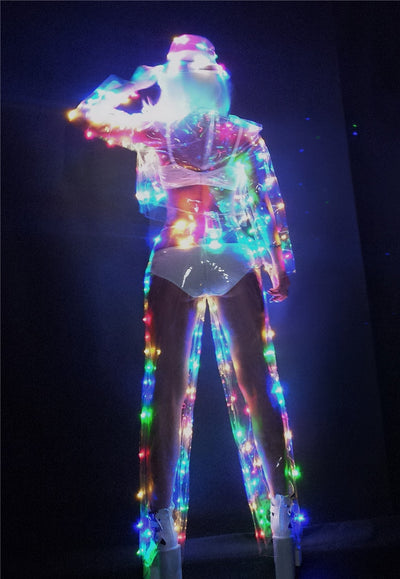 Gorras LED Transparentes Multicolor para Fiestas y Eventos DJ - Image 5