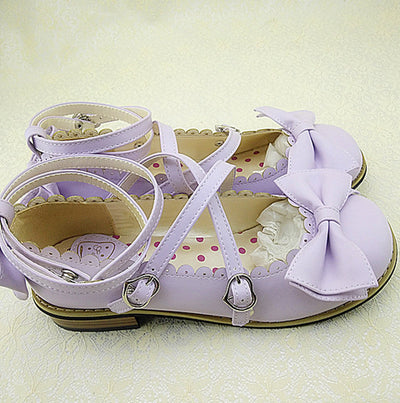 Zapatos de Princesa para Niña con Moño y Tira Cruzada - Image 3