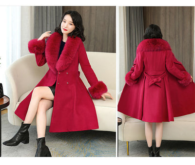 Abrigo de Lana Reversible Estilo Coreano para Mujer - Image 15