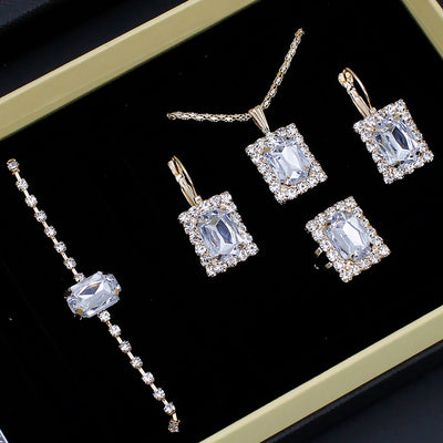 Reloj Mujer Diamantes Patrón Romano Lujo Ligero - Set Joya con Pulsera - Image 9