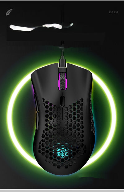Ratón Inalámbrico Gaming con Diseño Hueco y Carga Luminosa - Image 10