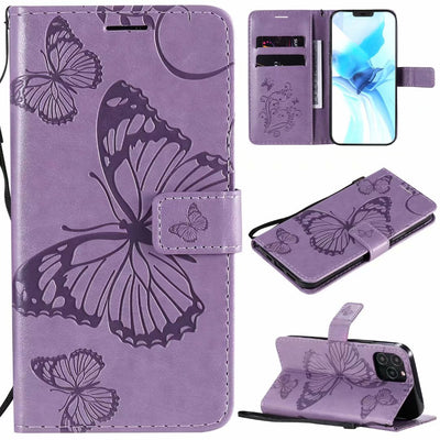 Funda de Cuero para Teléfono con Mariposa Prensada - Image 8