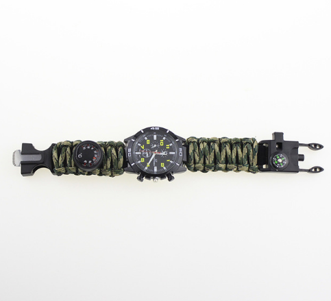Pulsera de Supervivencia 6 en 1 con Brújula y Paracord para Camping y Emergencias - Image 3