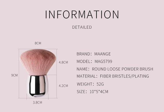 Brocha de Maquillaje en Polvo Maange - Precisión Profesional - Image 8