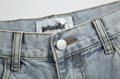 Jeans Holgados Retro con Rotos y Parches para Hombre - Image 14