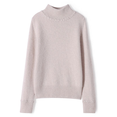 Suéter de Cachemira Cuello Alto Mujer - Diseño Suelto y Elegante para Otoño e Invierno - Image 3