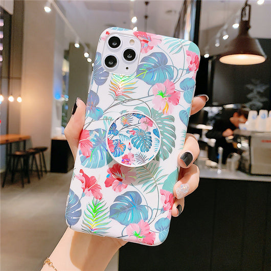 Funda para Celular con Diseño Floral Láser y Soporte - Image 15