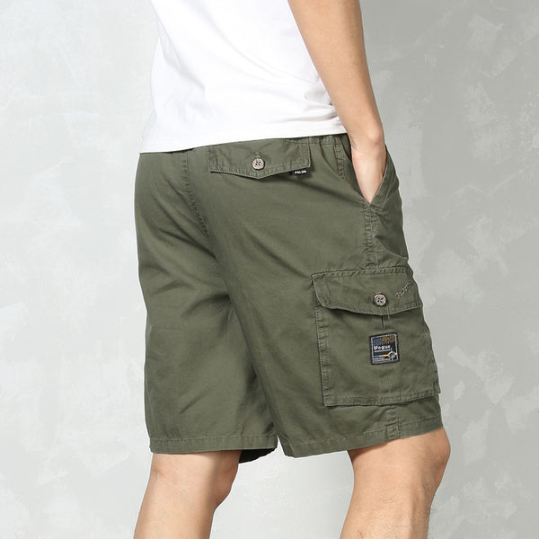 Capris Cortos Cargo con Múltiples Bolsillos Lavados - Image 13