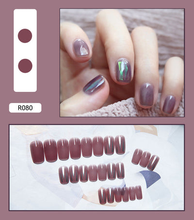 Uñas Postizas Decoradas Adhesivas - Diseño Profesional Listo para Usar - Image 83