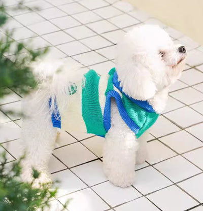 Abrigo Tejido con Capucha a Rayas para Mascotas - Image 13