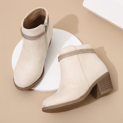 Botines para Niñas con Doble Correa y Detalles de Cristal - Image 11