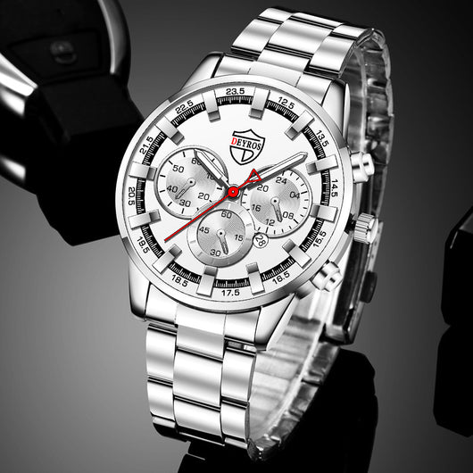 Reloj de Cuarzo Luminoso para Hombre - Elegancia Empresarial - Image 26