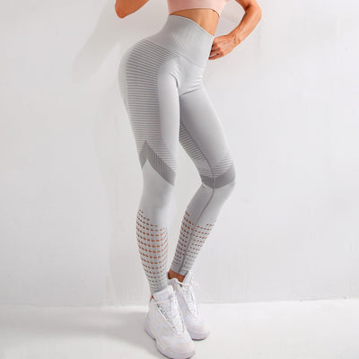 Pantalones Yoga Cintura Alta Malla Transpirable - Image 2