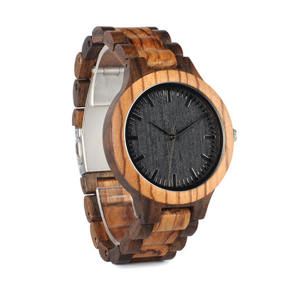 Reloj de Madera para Hombre Inter-Wood Quartz - Elegancia Natural - Image 10
