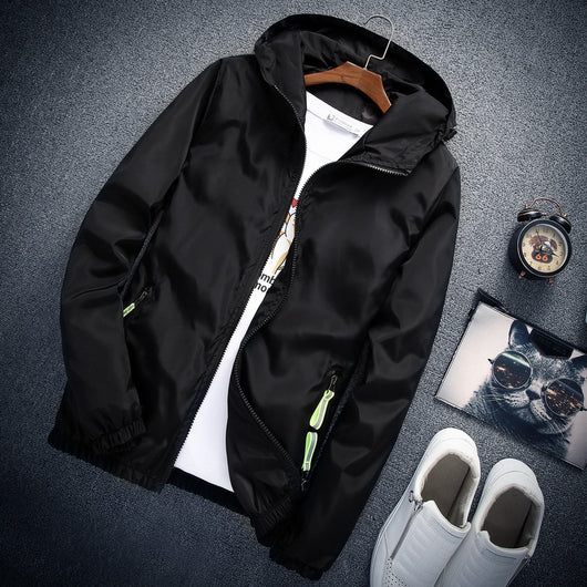 Chaqueta Ligera con Capucha para Hombre - Estilo Casual Versátil - Image 10