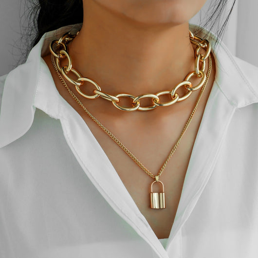 Collar Candado de Metal
