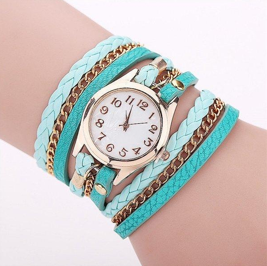 Reloj Pulsera de Cuero PU con Correa Enrollable - Image 8