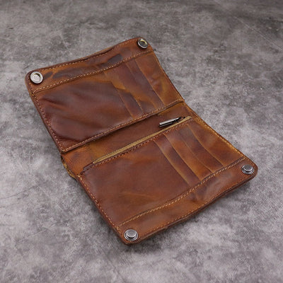 Cartera Larga para Hombre Estilo Retro Europeo con Múltiples Compartimentos - Image 25