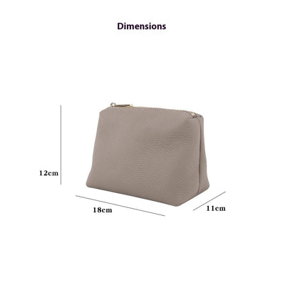 Bolsa de Almacenamiento de Cosméticos en Cuero Grabado con Patrón de Lichi - Image 13