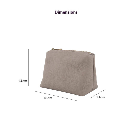 Bolsa de Almacenamiento de Cosméticos en Cuero Grabado con Patrón de Lichi - Image 13