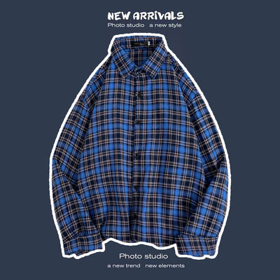 Abrigo Retro de Cuadros para Hombre - Estilo Suelto y Personalidad - Image 38