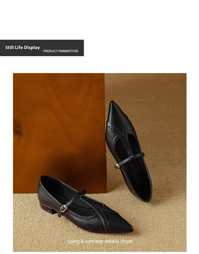 Zapatos Planos Puntiagudos Marrón - Cómodos y Versátiles para Diario - Image 26