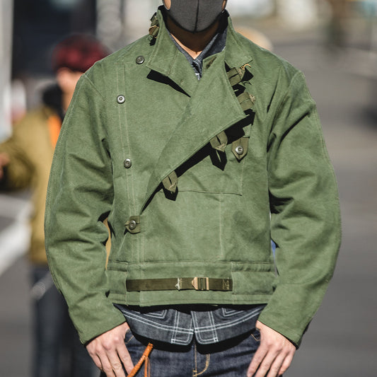 Chaqueta Militar de Algodón Lavado Ami - Verde Ejército para Hombre
