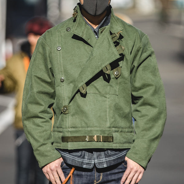 Chaqueta Militar de Algodón Lavado Ami - Verde Ejército para Hombre