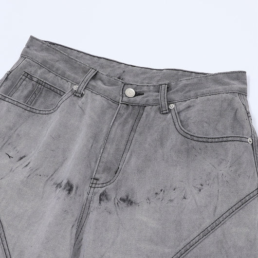 Conjunto de Camisa y Shorts Denim Retro Desgastado para Verano - Image 34